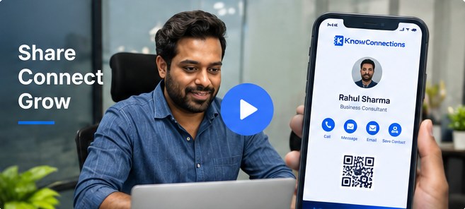 KnowConnections digital business card sharing demo